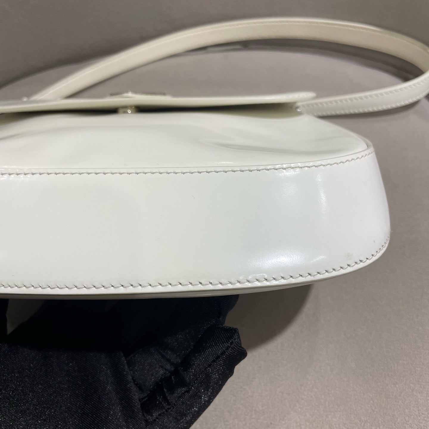 Prada - Cleo - Patent leather - White - (Mini)