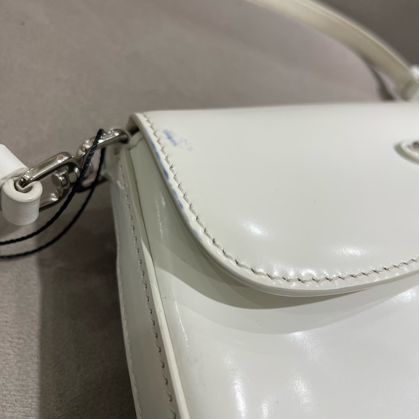 Prada - Cleo - Patent leather - White - (Mini)