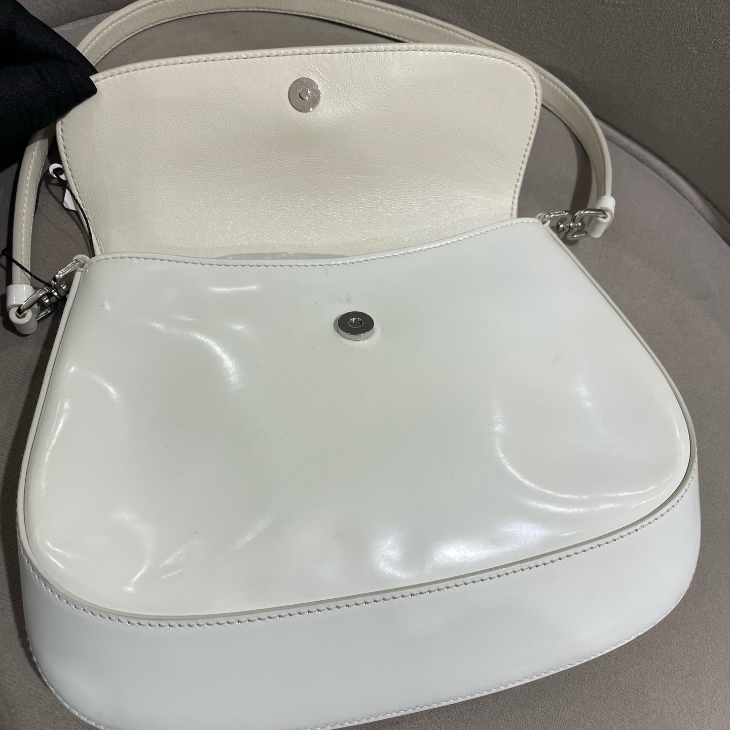 Prada - Cleo - Patent leather - White - (Mini)