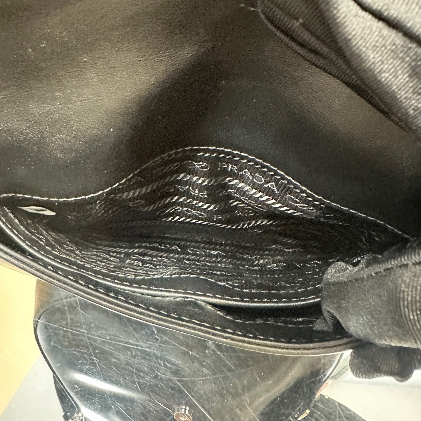 Prada - Cleo Shoulder Bag - Patent leather - Black - (mini)