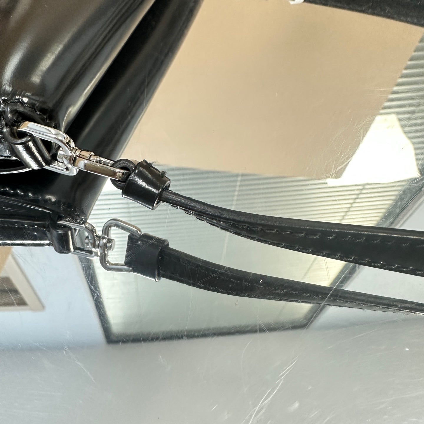 Prada - Cleo Shoulder Bag - Patent leather - Black - (mini)