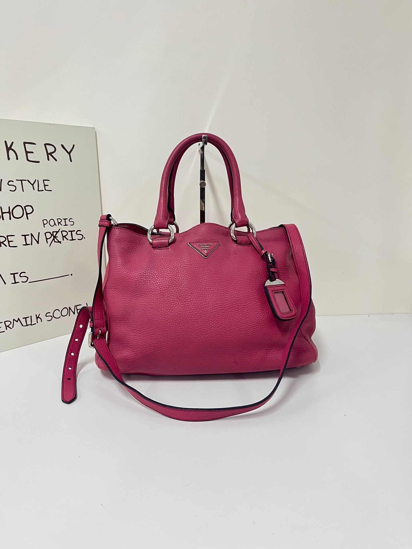 Prada - Deerskin Tote - Leather - Pink - (Medium)