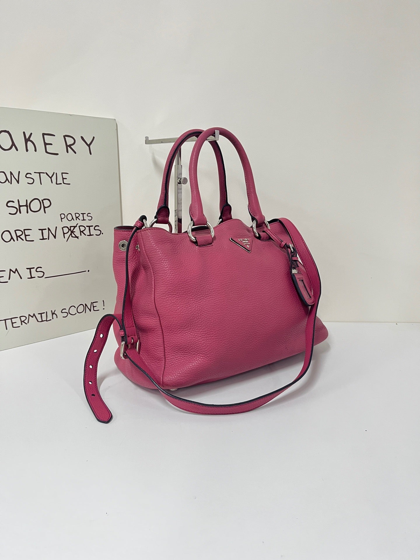 Prada - Deerskin Tote - Leather - Pink - (Medium)