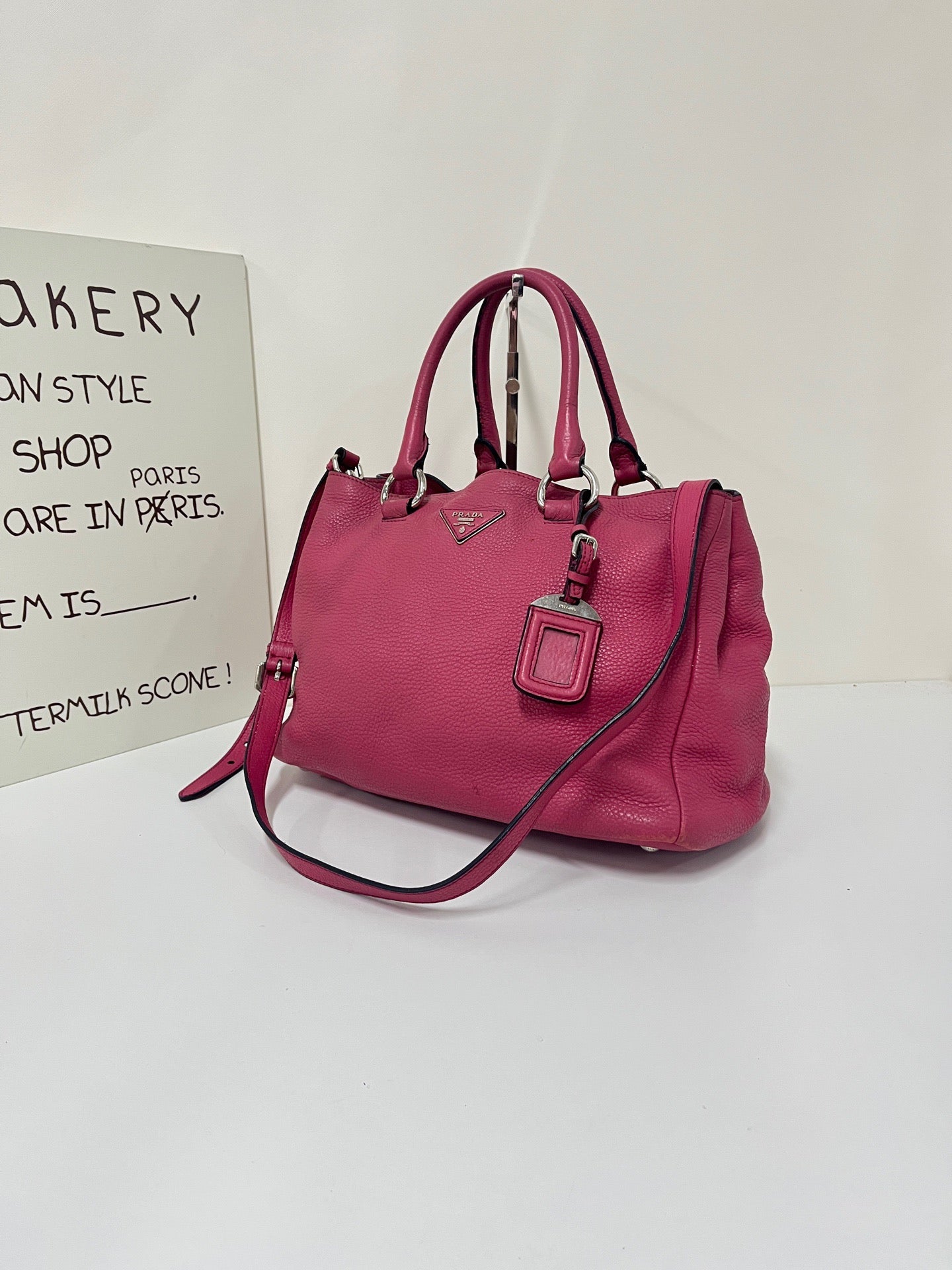 Prada - Deerskin Tote - Leather - Pink - (Medium)