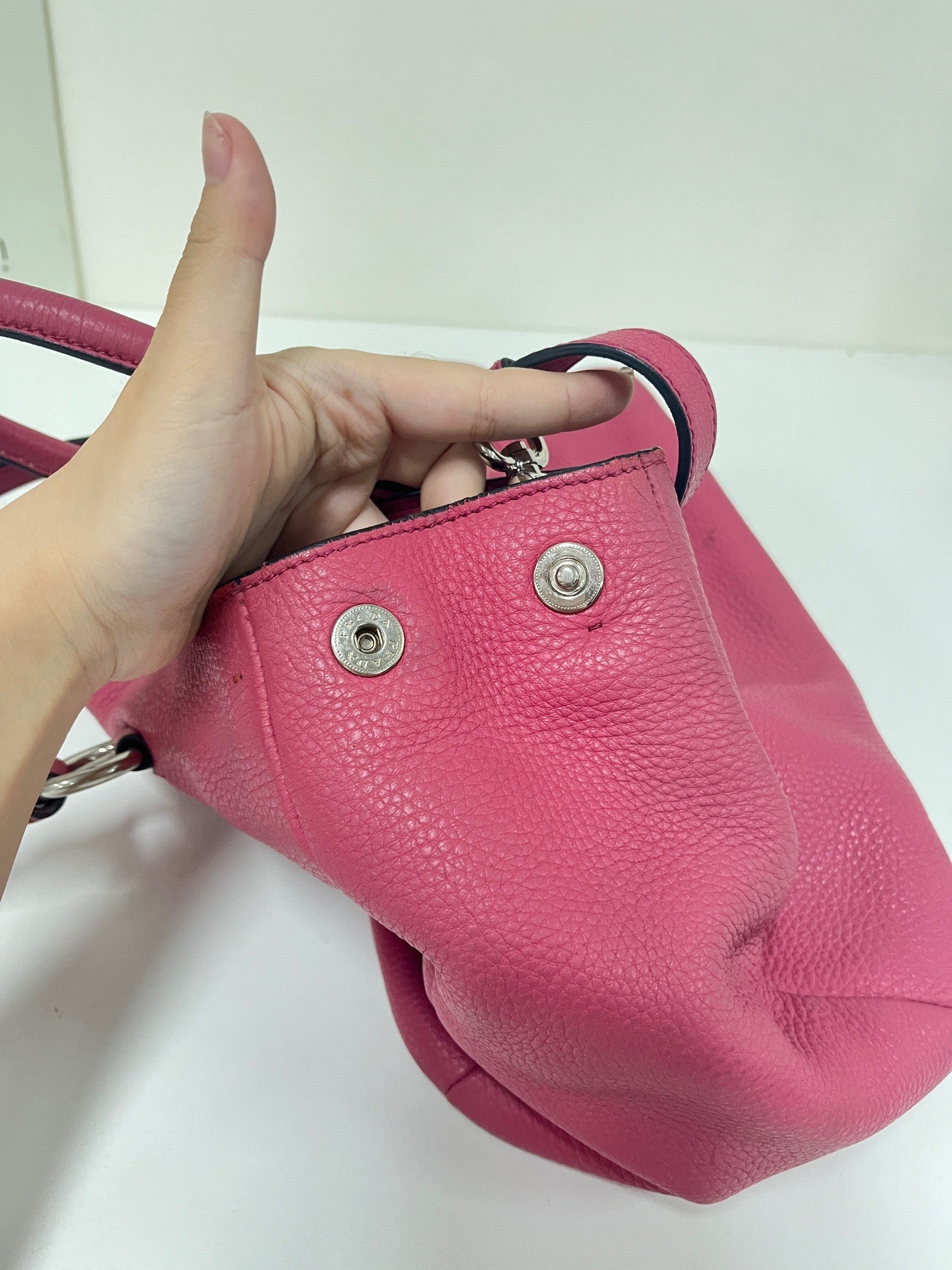 Prada - Deerskin Tote - Leather - Pink - (Medium)