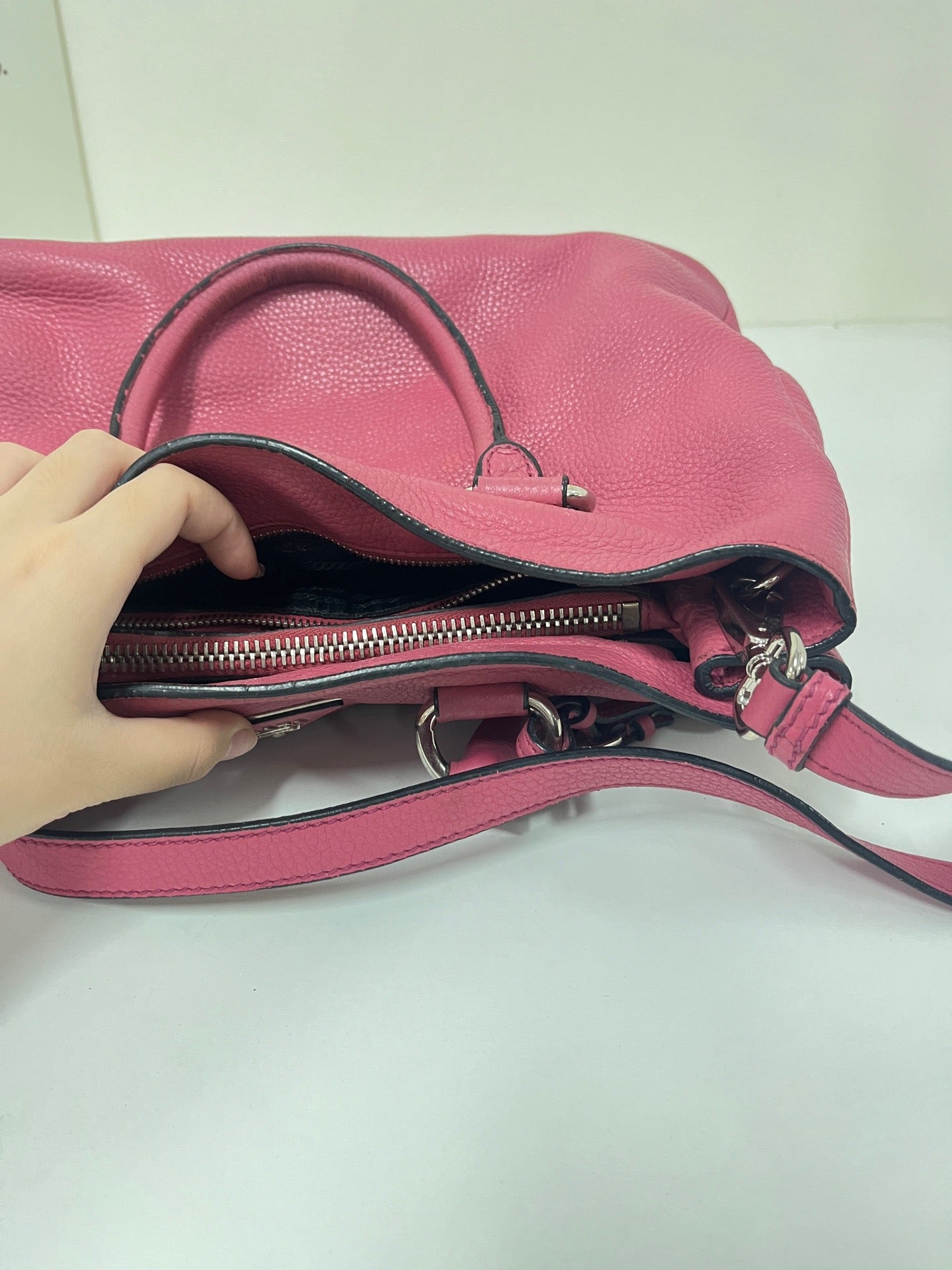 Prada - Deerskin Tote - Leather - Pink - (Medium)