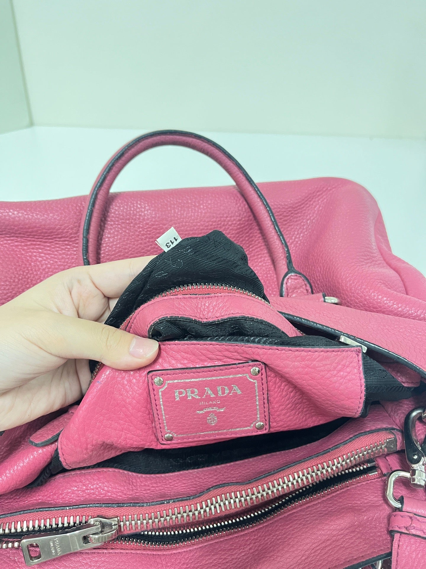 Prada - Deerskin Tote - Leather - Pink - (Medium)
