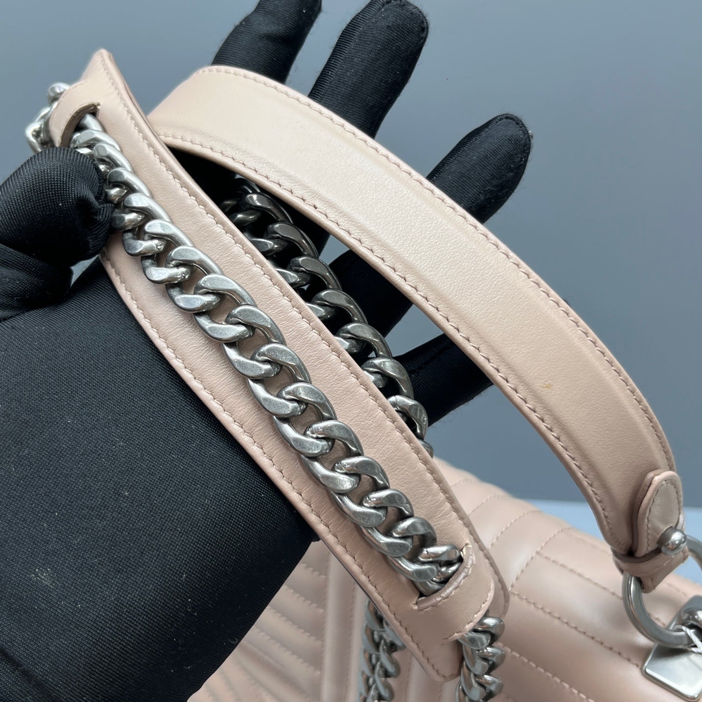Prada - Diagramme - Leather - Beige - (small)