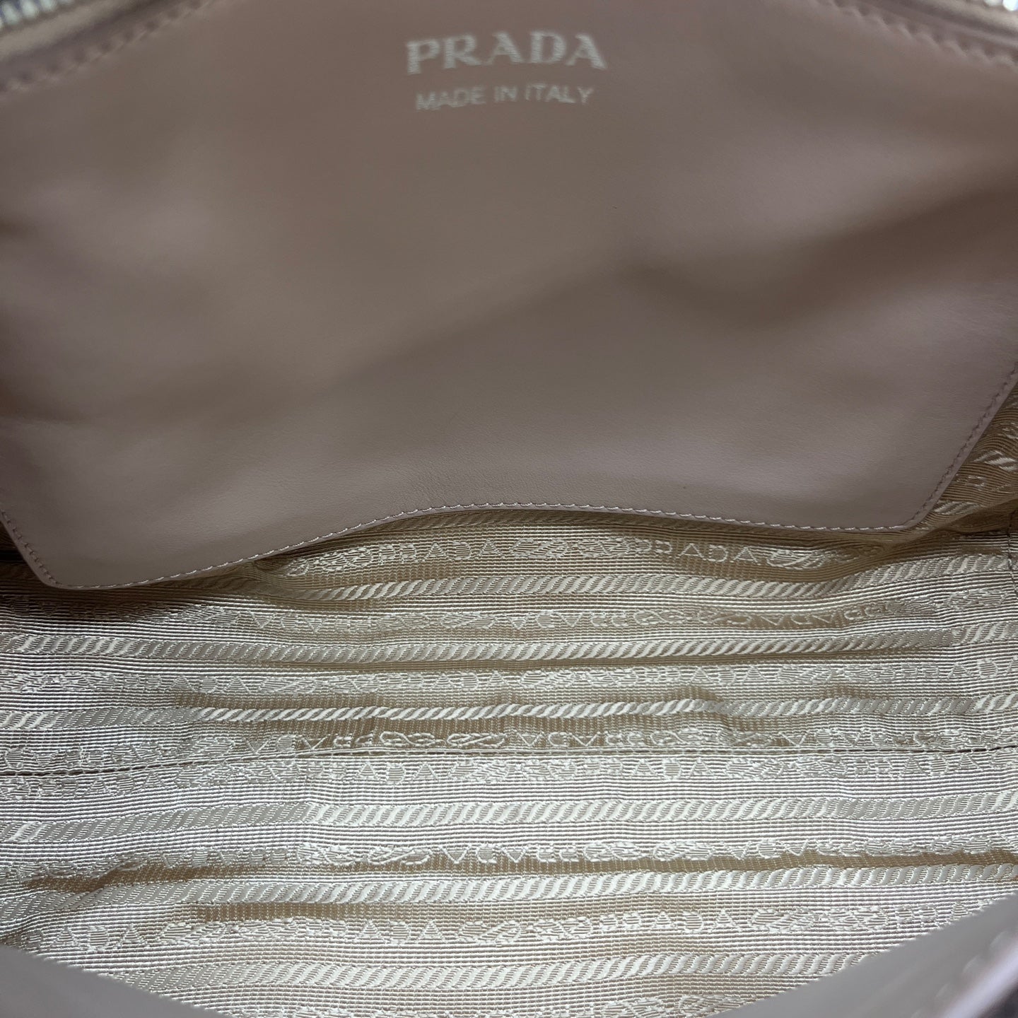 Prada - Diagramme - Leather - Beige - (small)