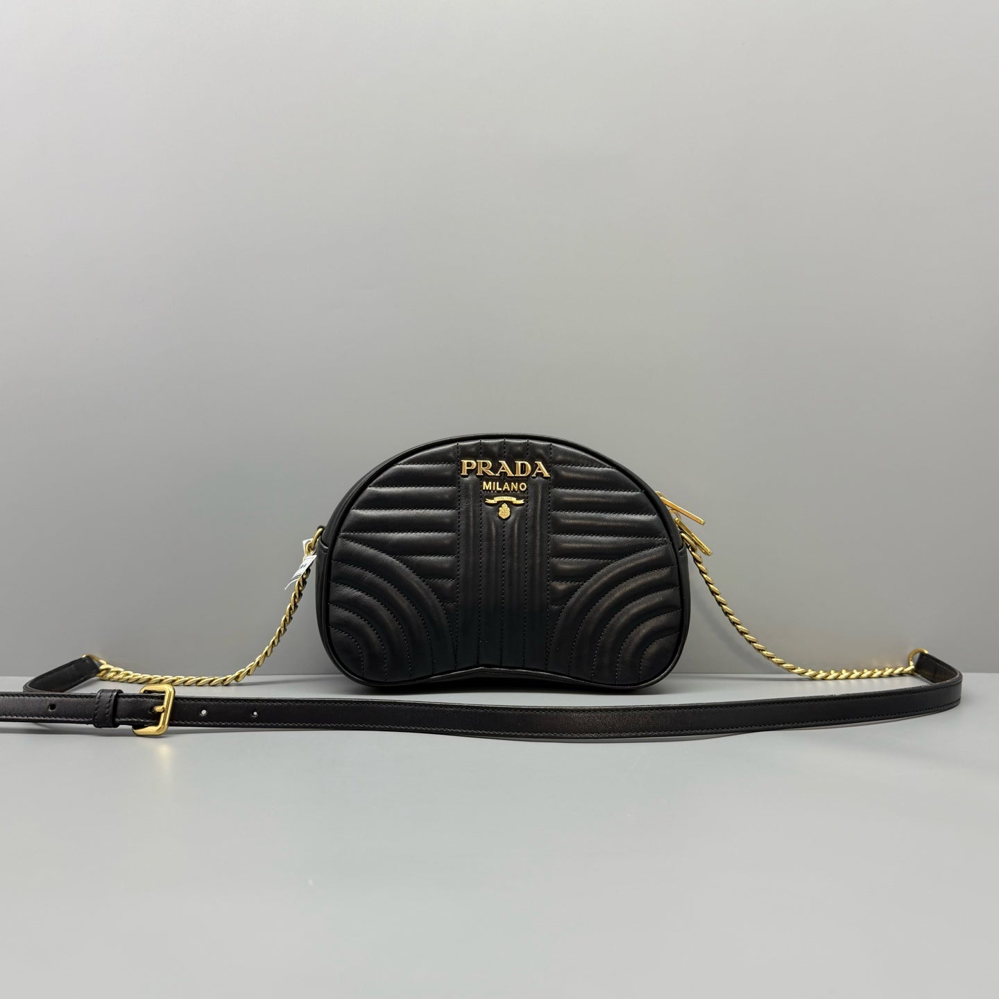 Prada - Diagramme - Leather - Black - (mini)