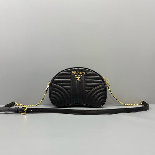 Prada - Diagramme - Leather - Black - (mini)