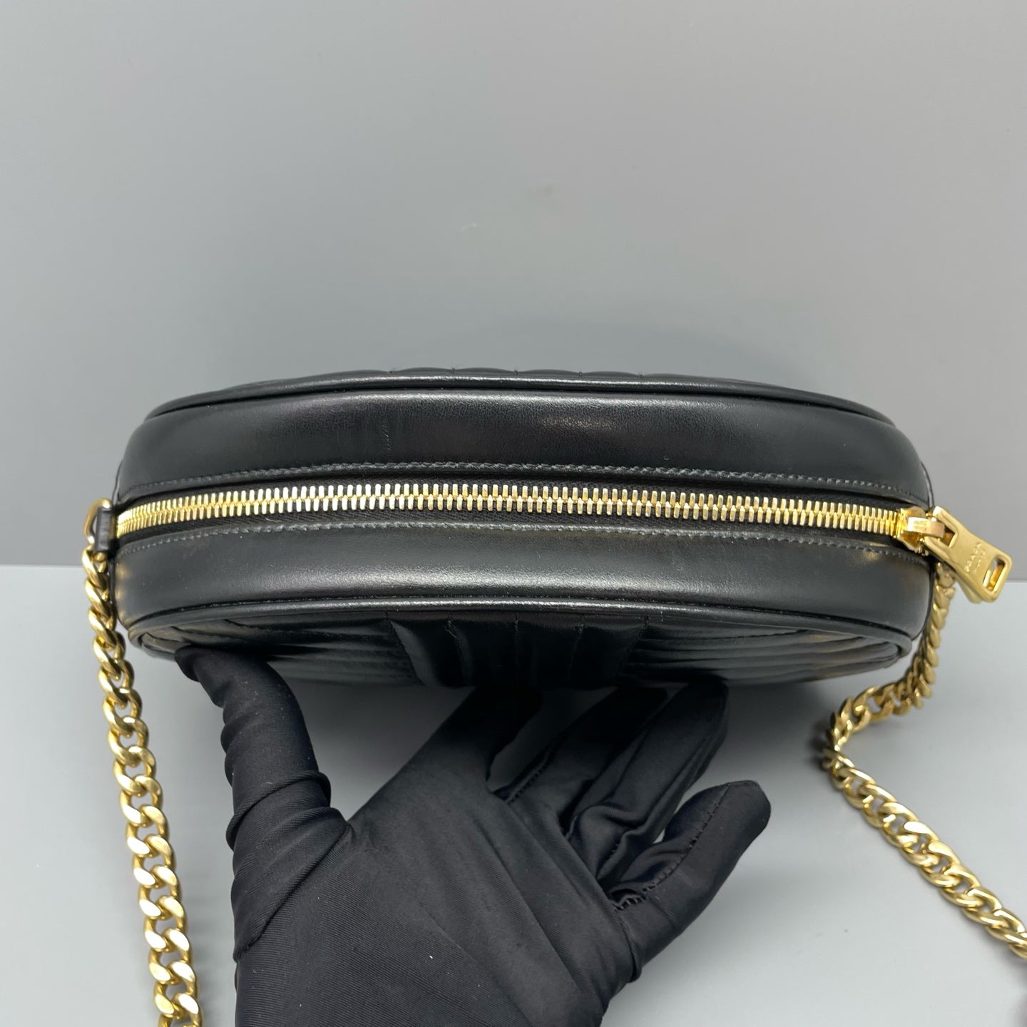 Prada - Diagramme - Leather - Black - (mini)