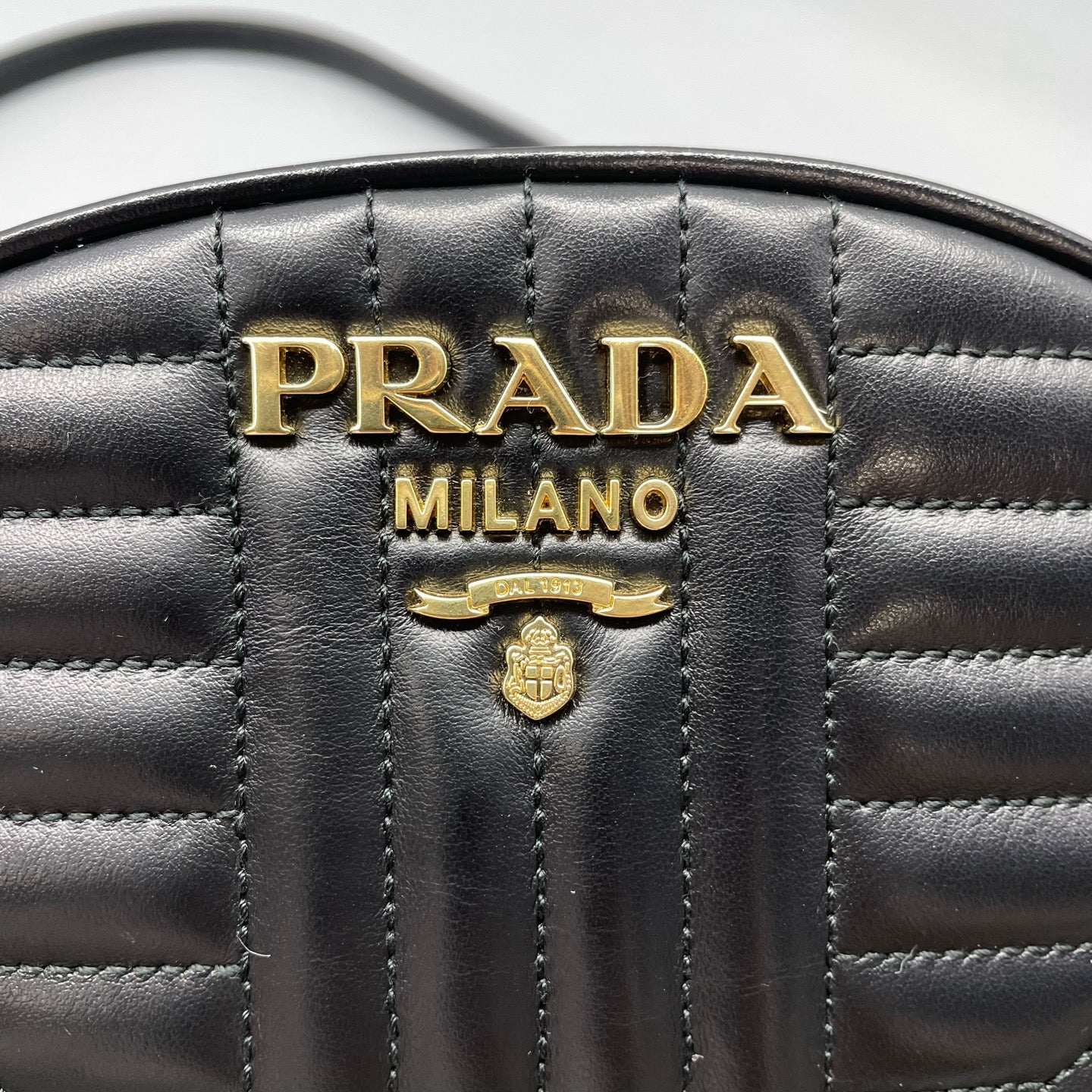 Prada - Diagramme - Leather - Black - (mini)