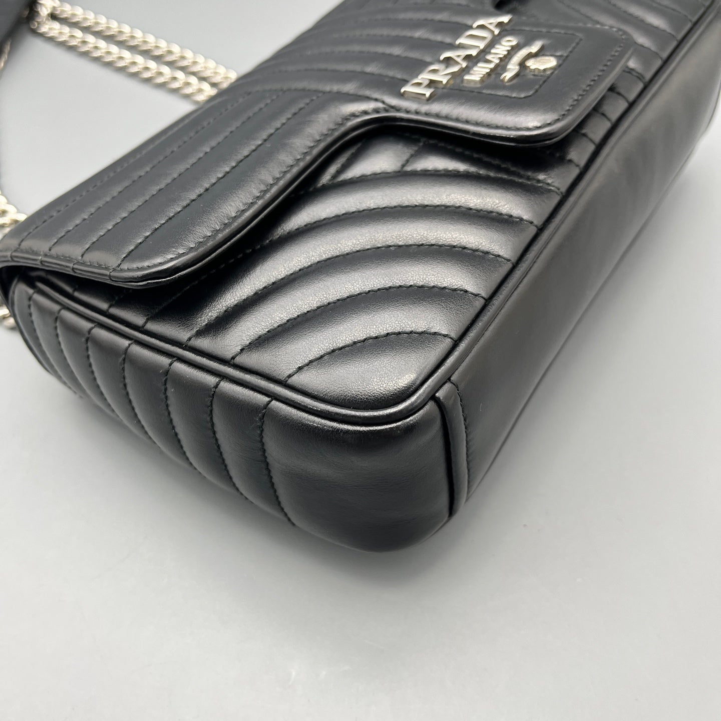 Prada - Diagramme - Leather - Black - (mini)