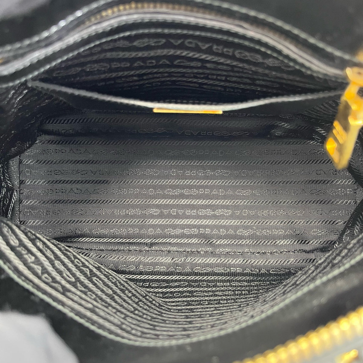 Prada - Dome Bag - Patent leather - Black - (medium)