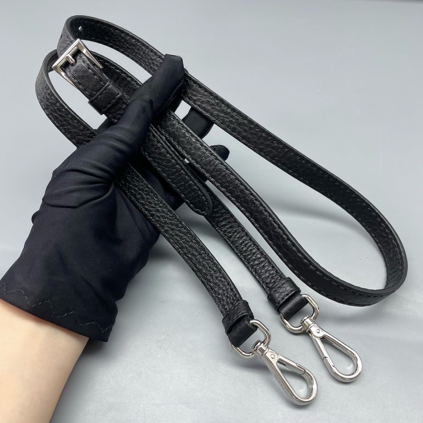 Prada - Double Bag - Leather - Black - (large)