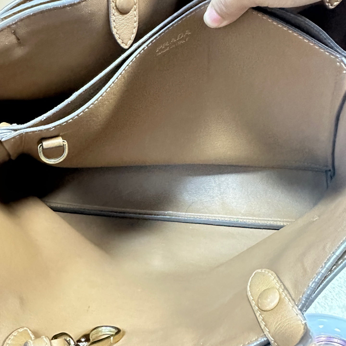 Prada - Double Bag - Leather - Brown - (Large)