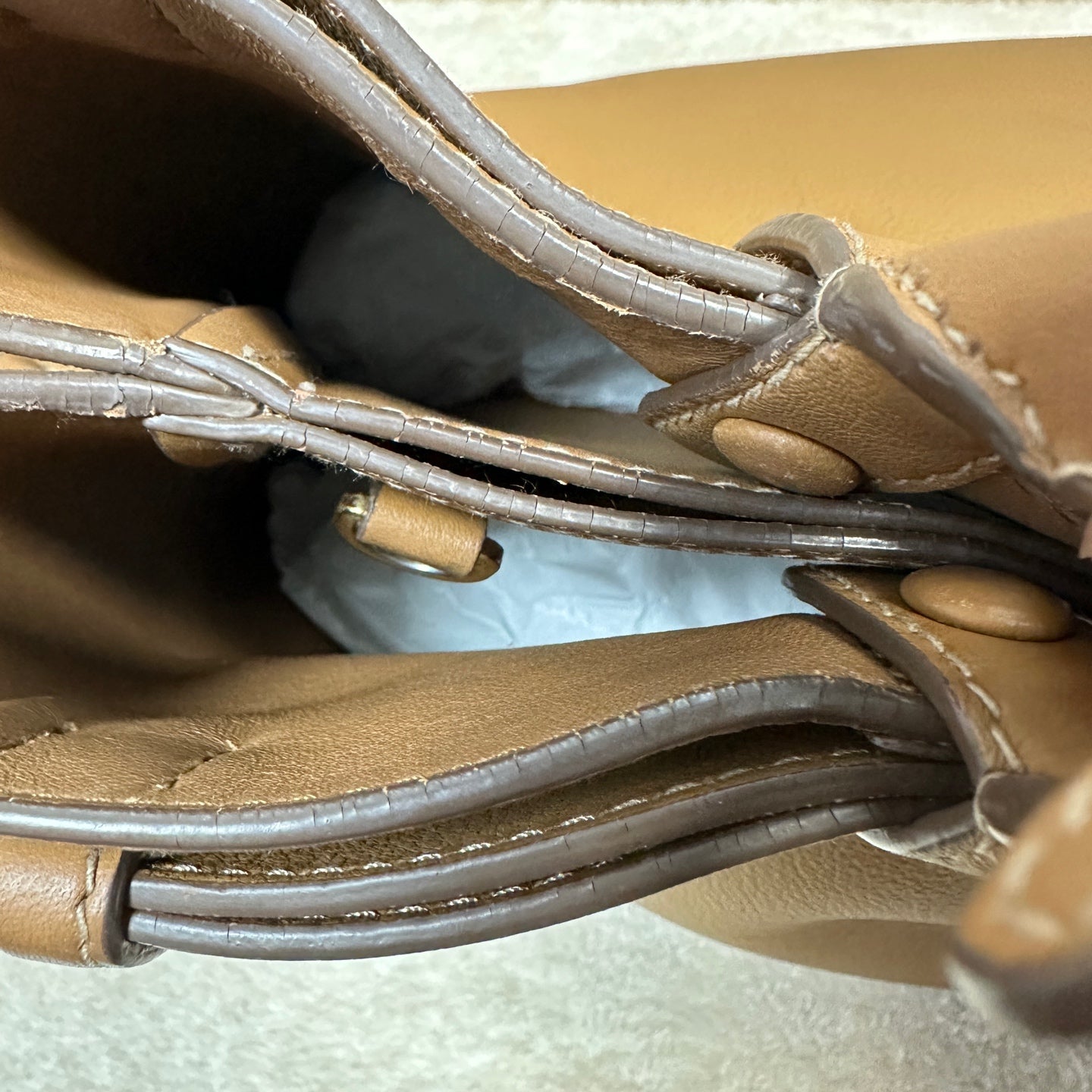 Prada - Double Bag - Leather - Brown - (Large)
