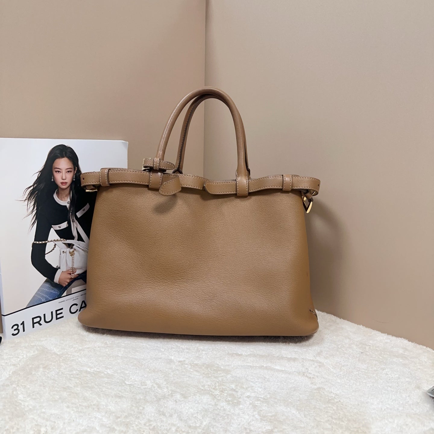 Prada - Double Bag - Leather - Brown - (Large)
