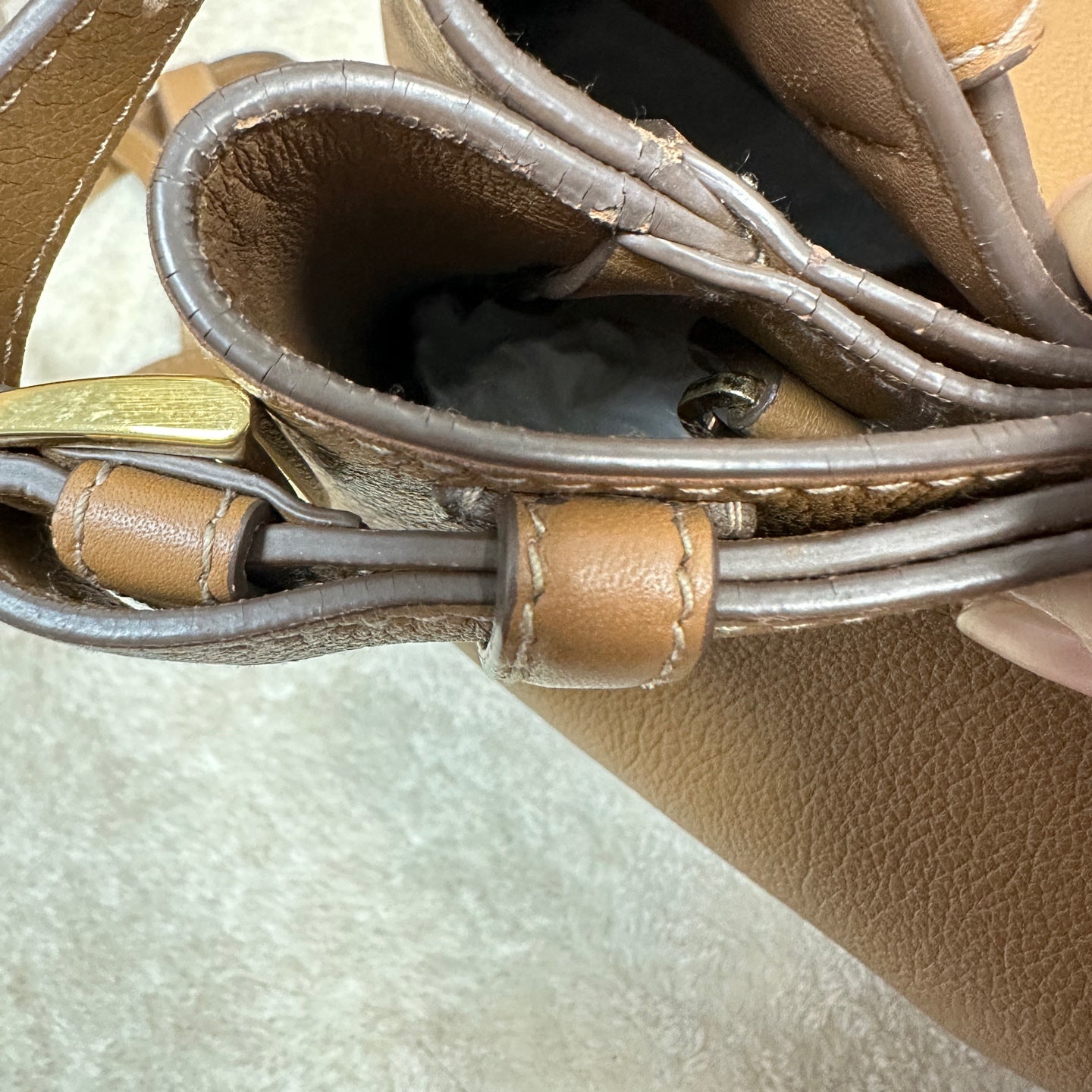 Prada - Double Bag - Leather - Brown - (Large)