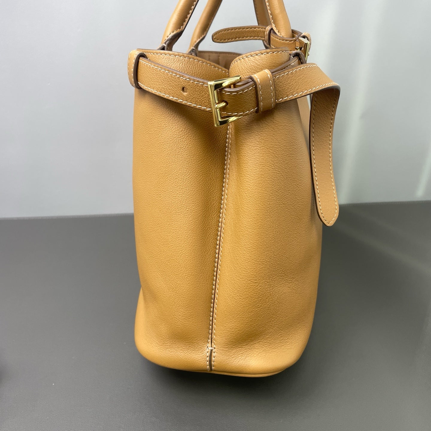 Prada - Double Bag - Leather - Camel - (medium)