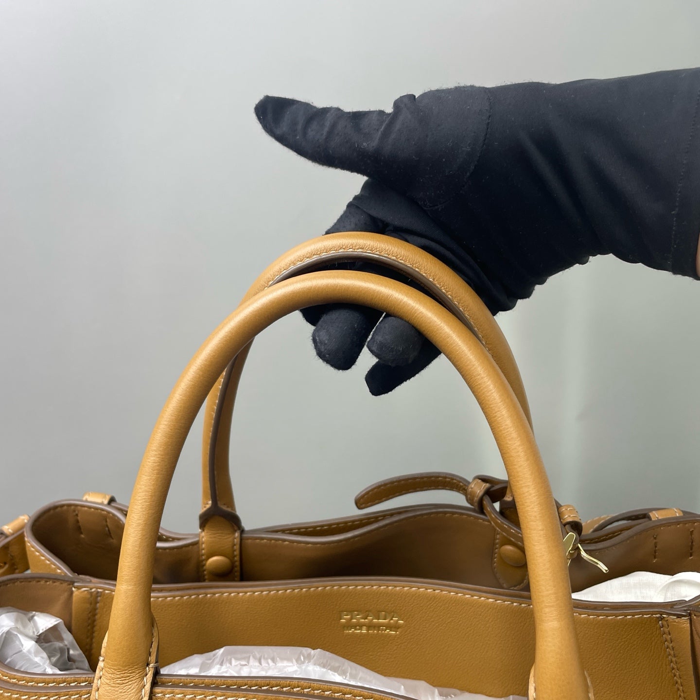 Prada - Double Bag - Leather - Camel - (medium)