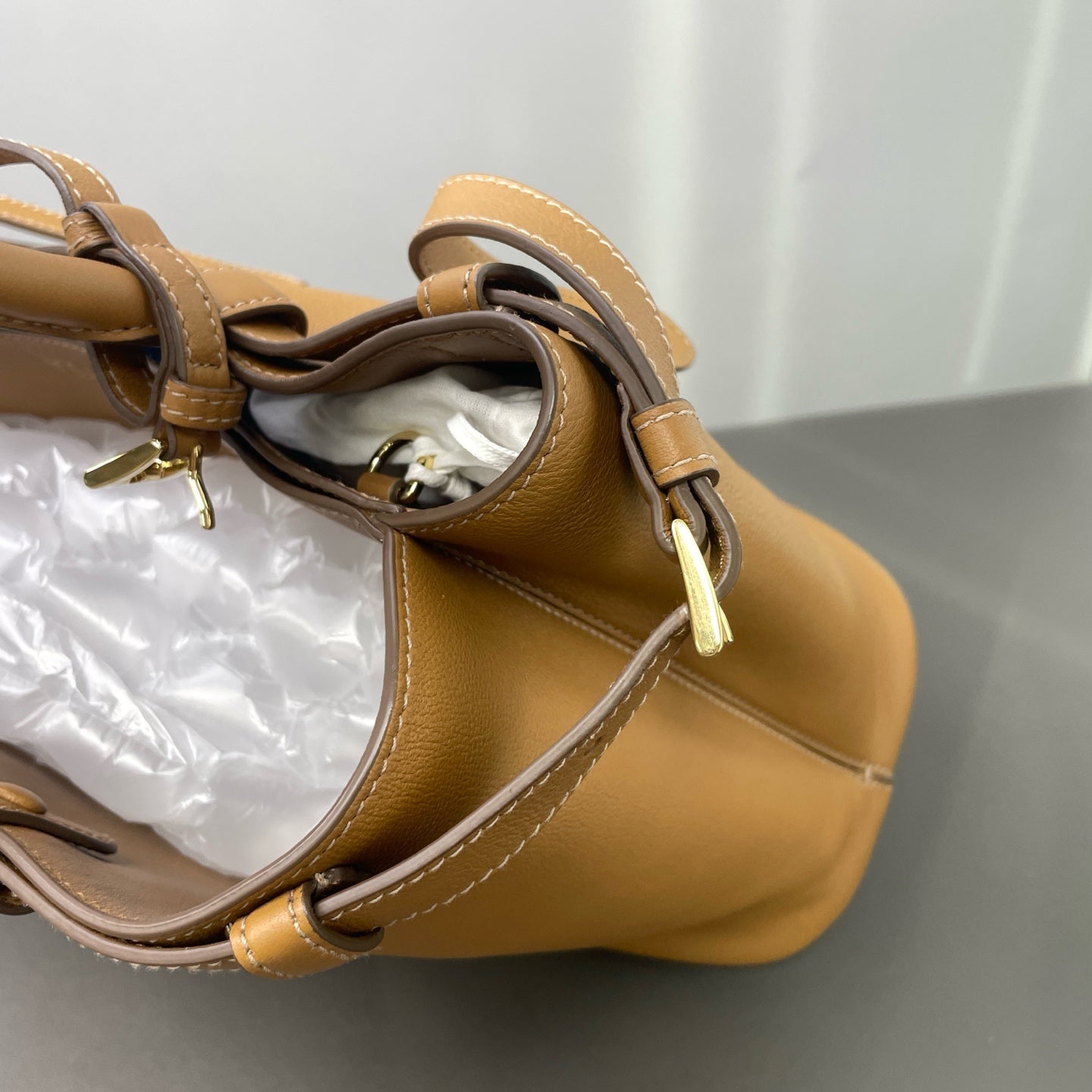 Prada - Double Bag - Leather - Camel - (medium)