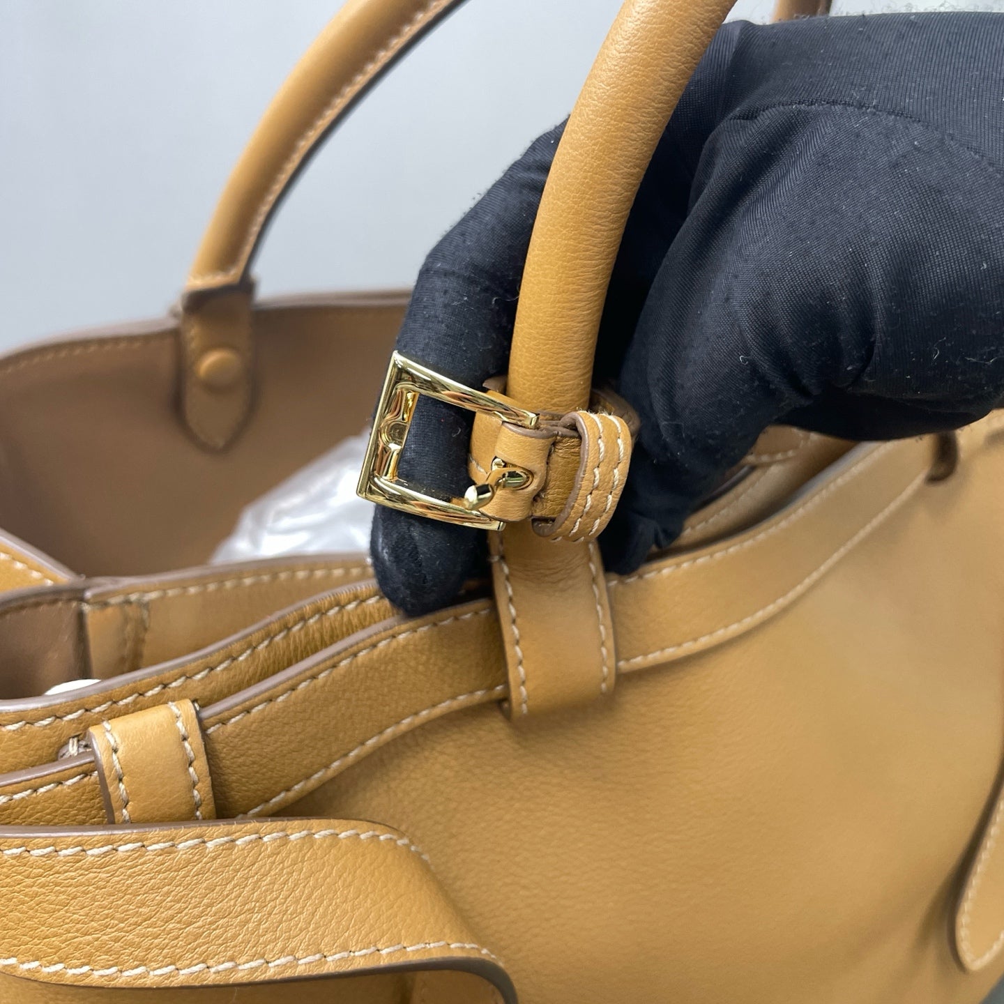 Prada - Double Bag - Leather - Camel - (medium)