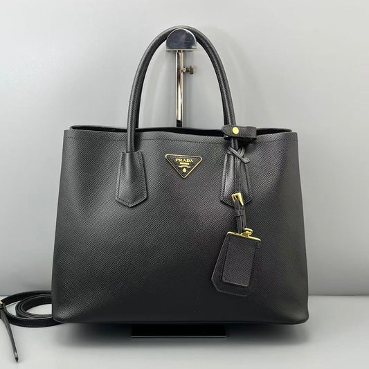 Prada - Double - Leather - Black - (medium)