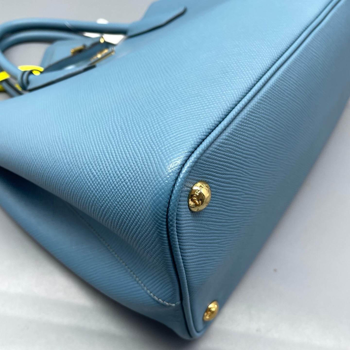 Prada - Double - Leather - Blue - (medium)
