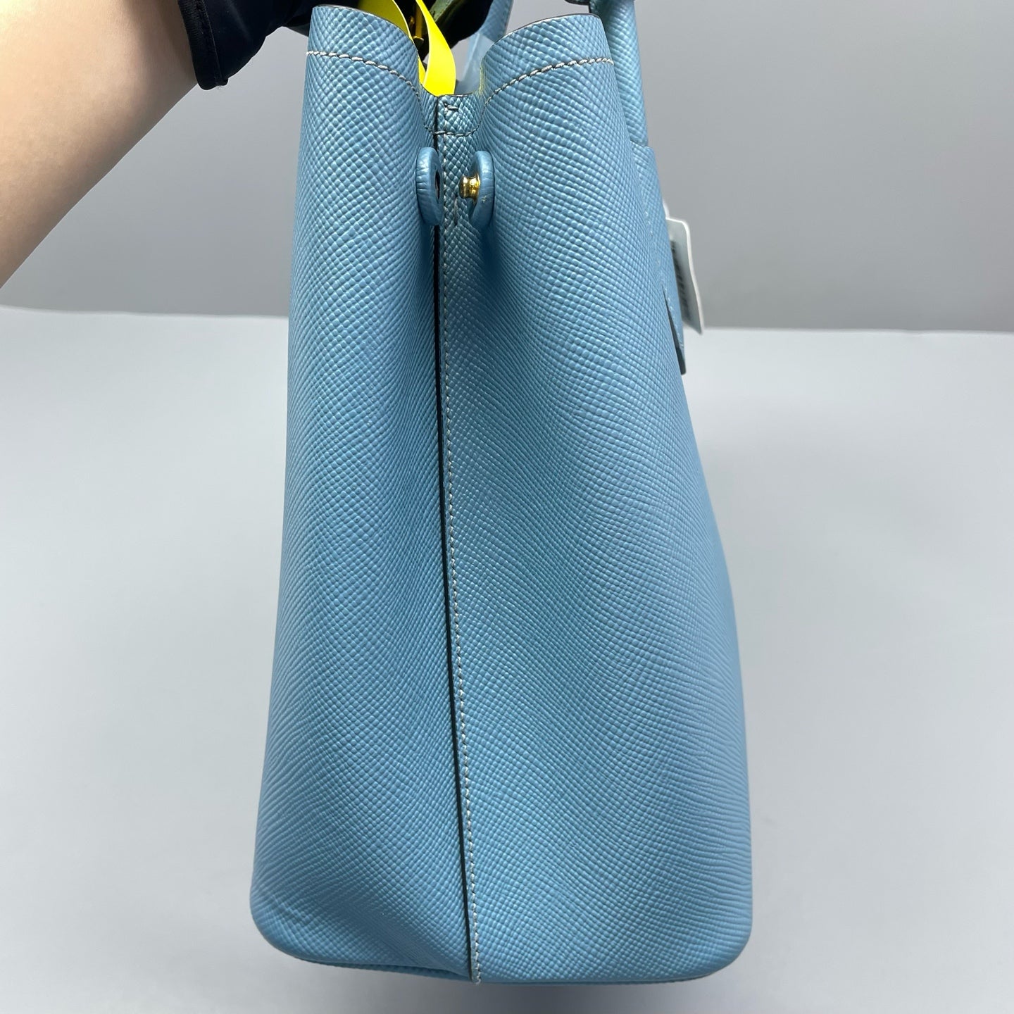 Prada - Double - Leather - Blue - (medium)