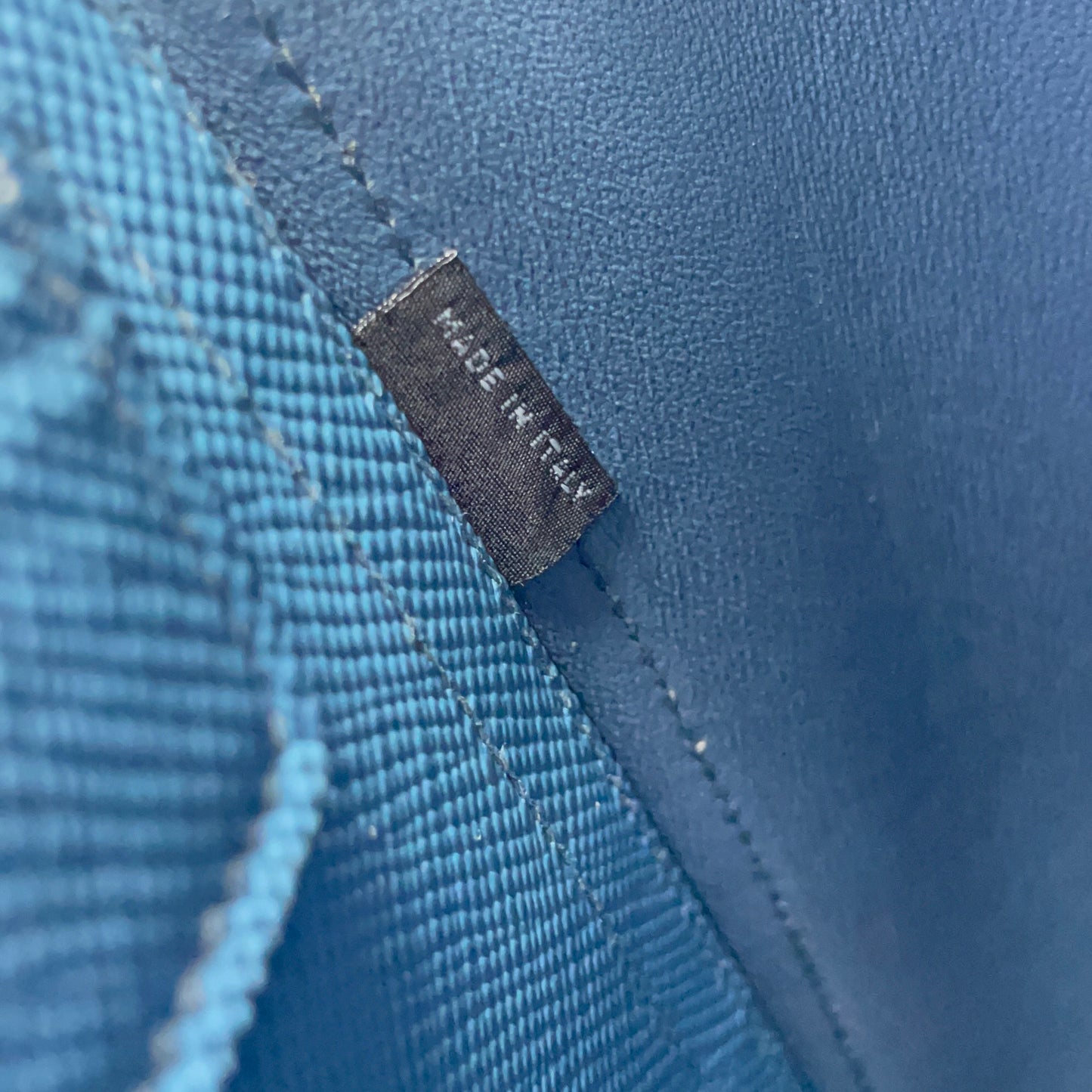 Prada - Double - Leather - Blue - (medium)