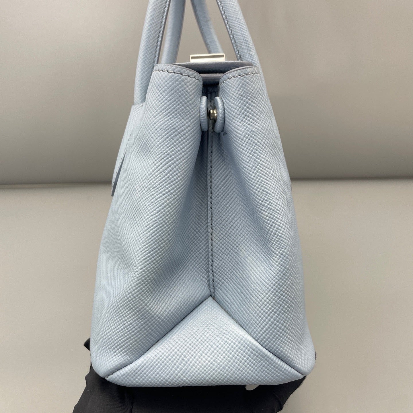Prada - Double - Leather - Blue - (small)
