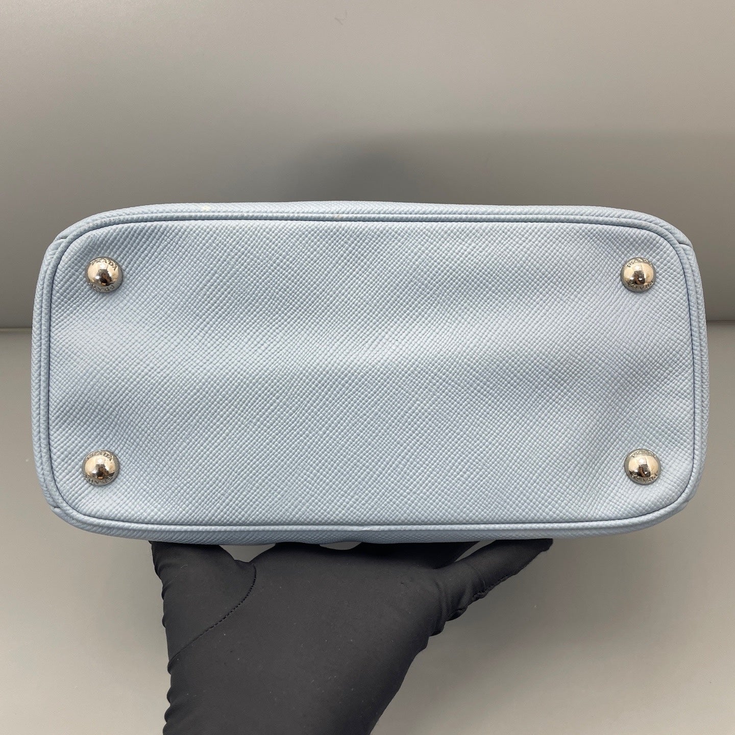 Prada - Double - Leather - Blue - (small)