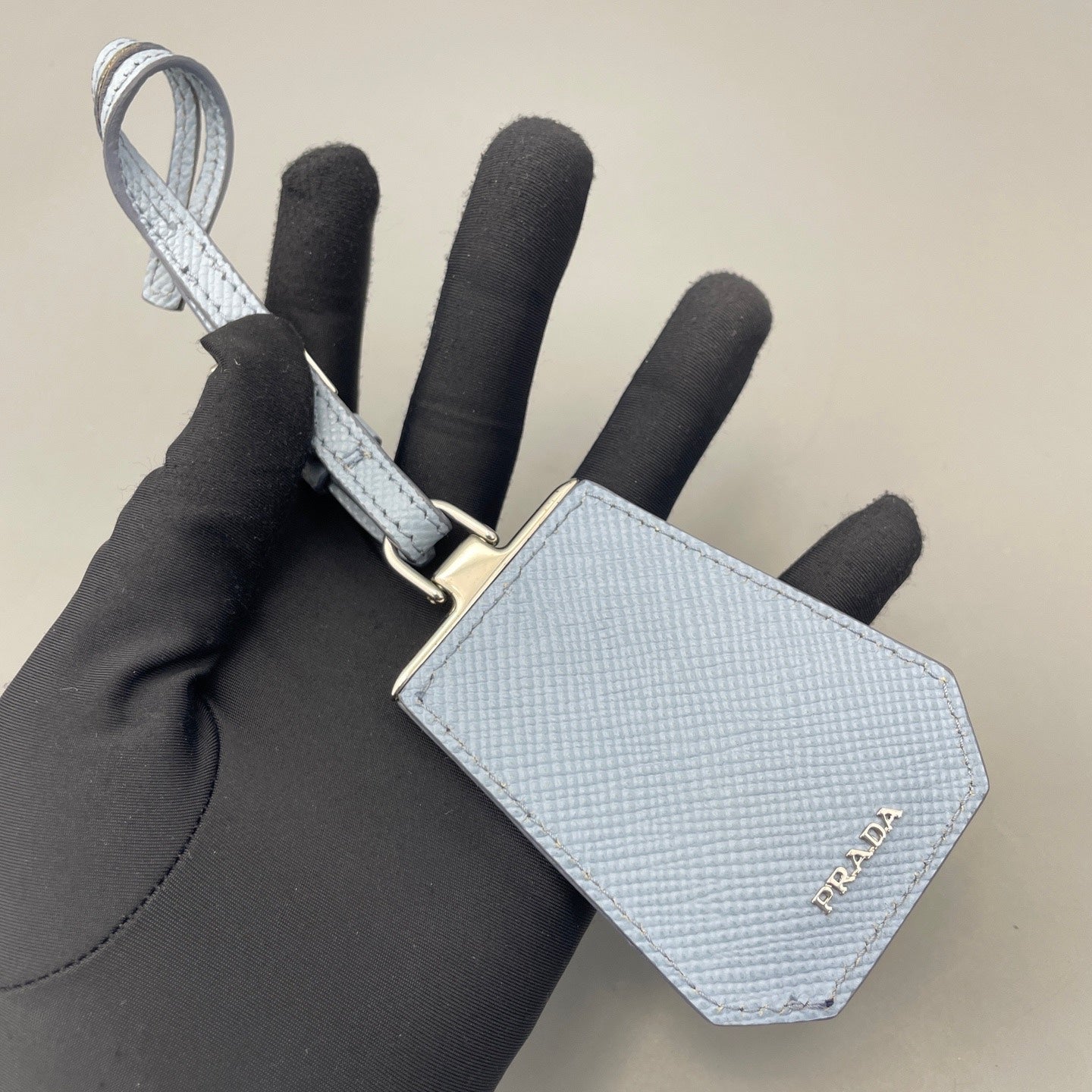 Prada - Double - Leather - Blue - (small)