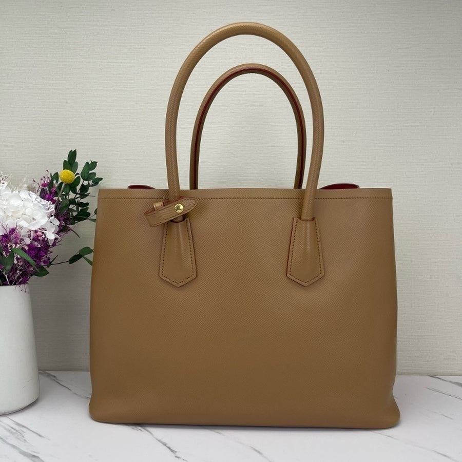 Prada - Double - Leather - Camel - (medium)