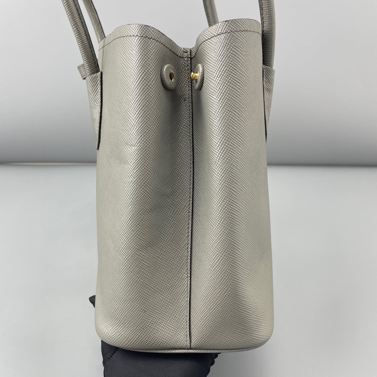 Prada - Double - Leather - Grey - (Medium)
