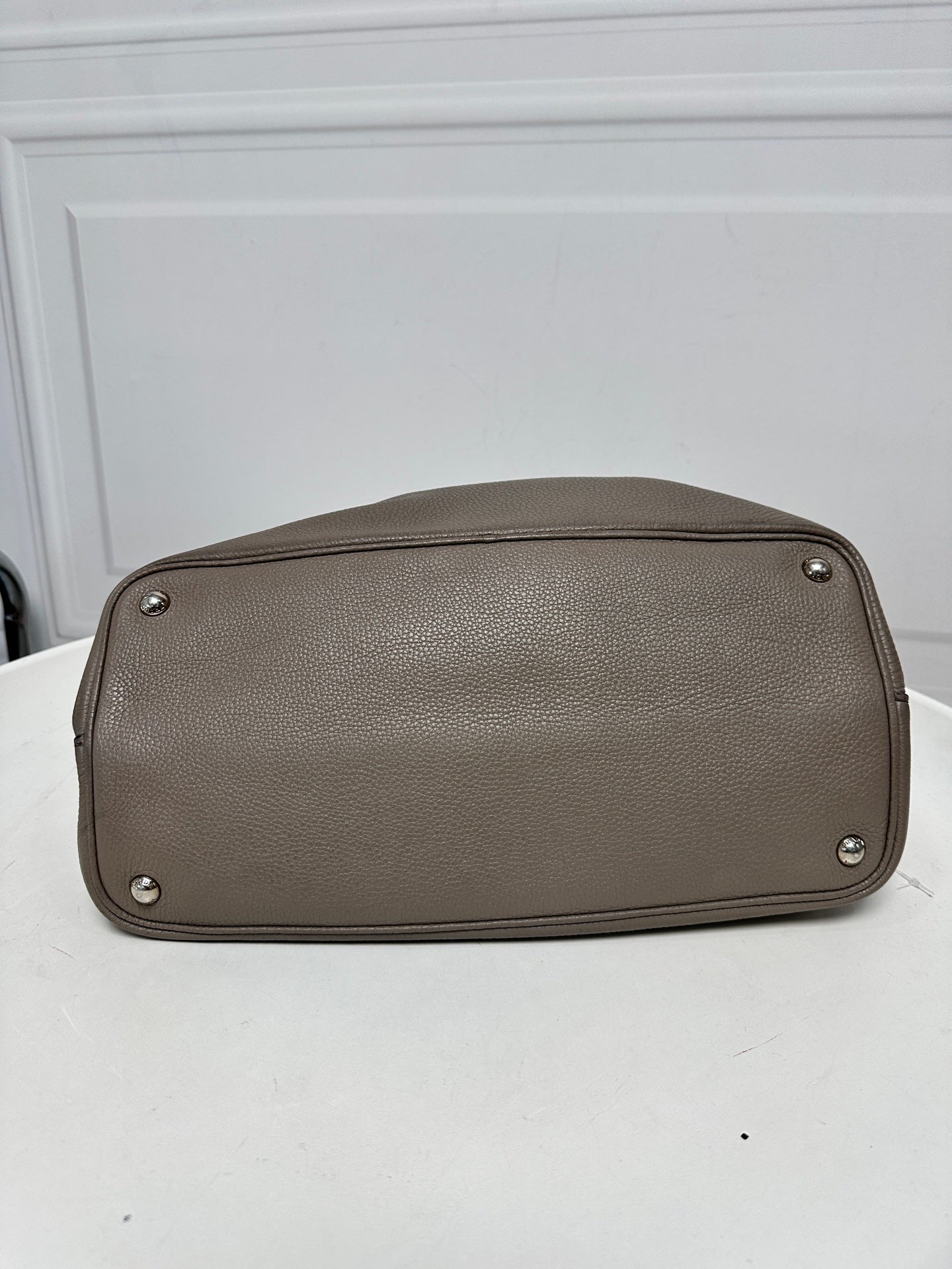 Prada - Double - Leather - Grey - (medium)