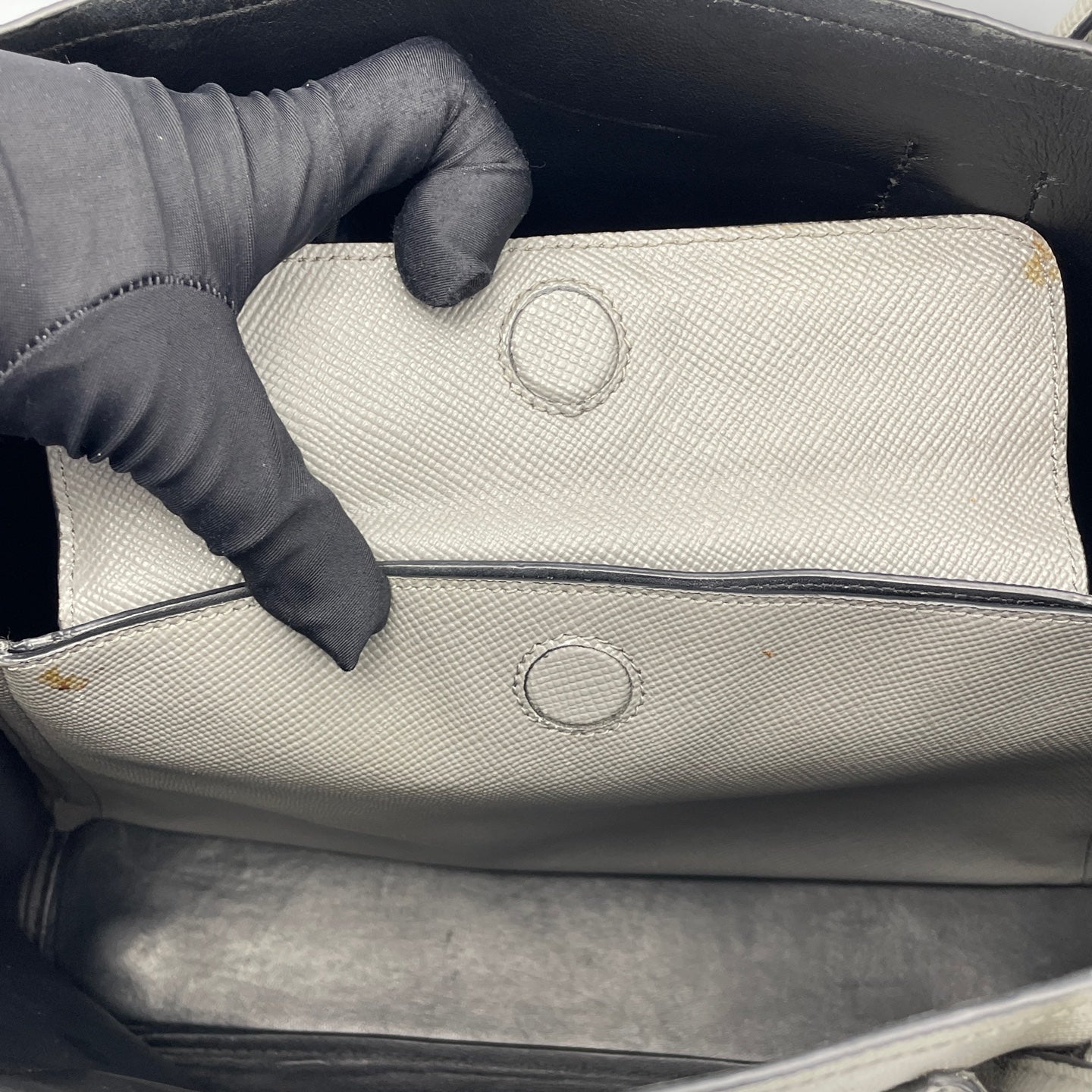 Prada - Double - Leather - Grey - (Medium)