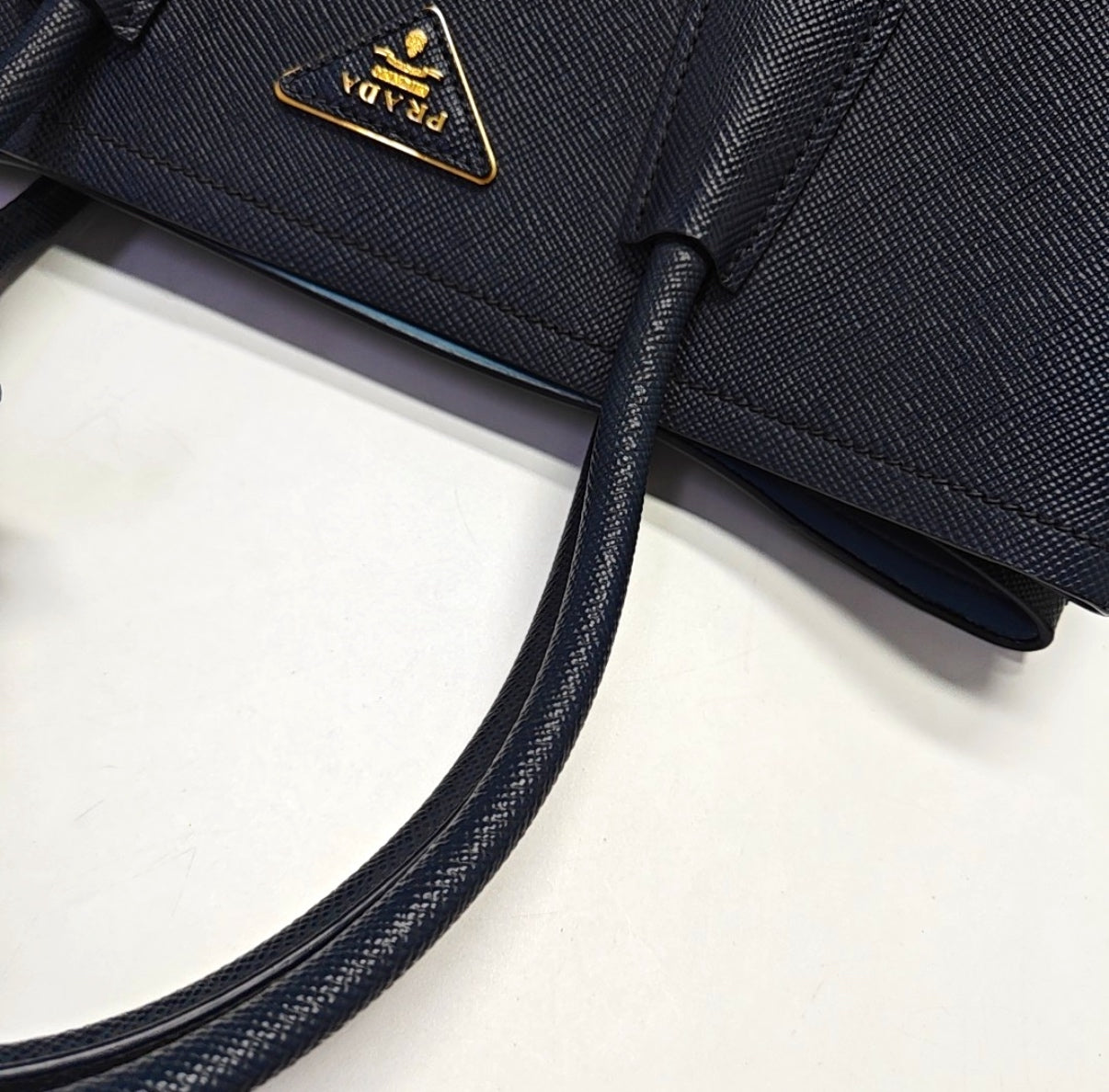 Prada - Double - Leather - Navy - (medium)
