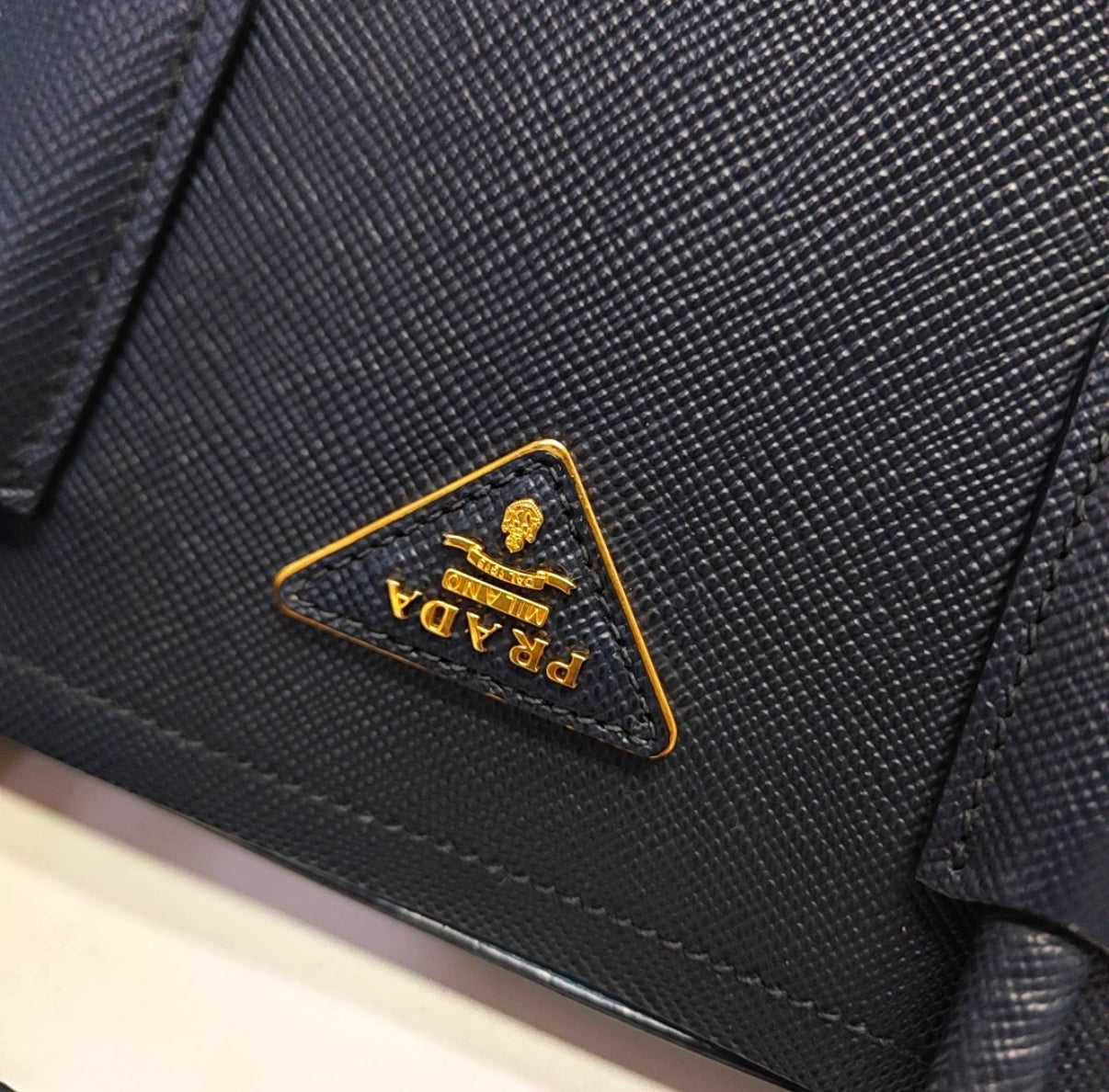 Prada - Double - Leather - Navy - (medium)