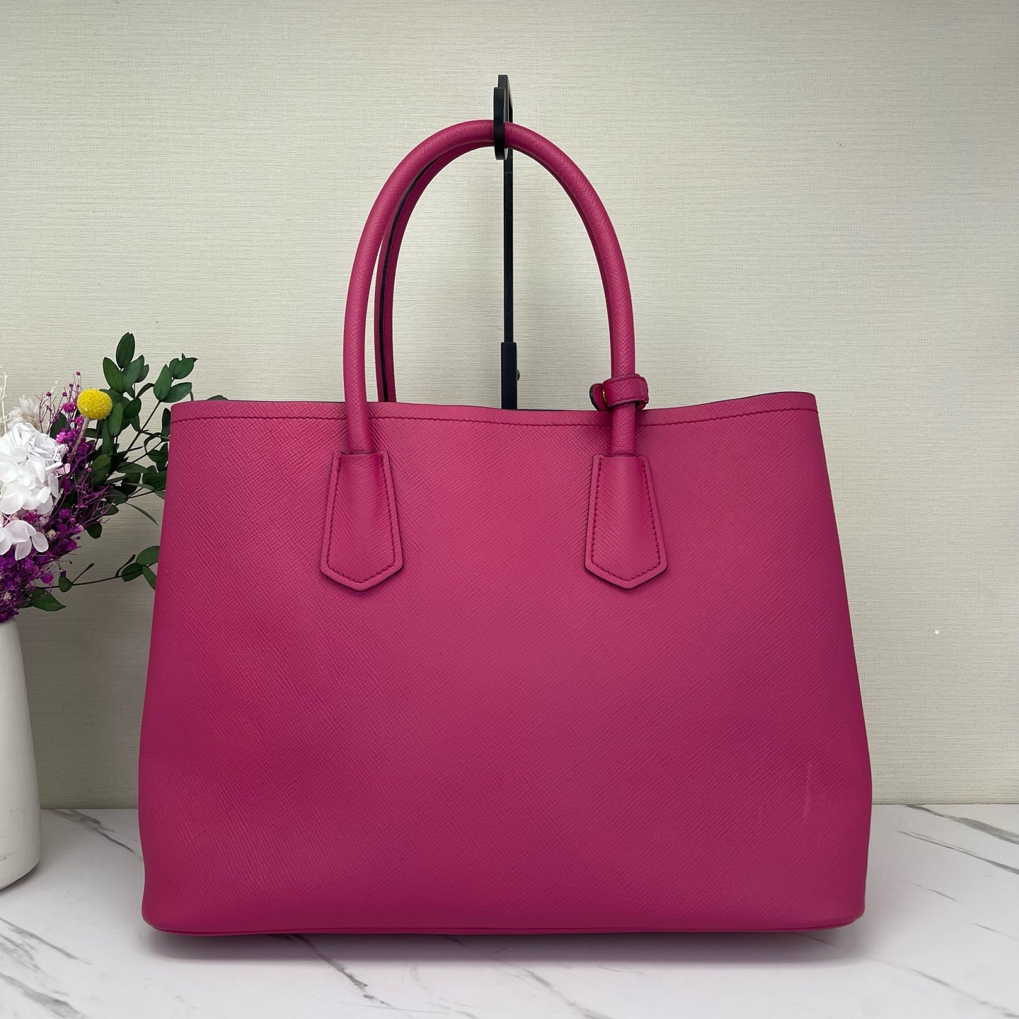 Prada - Double - Leather - Pink - (medium)