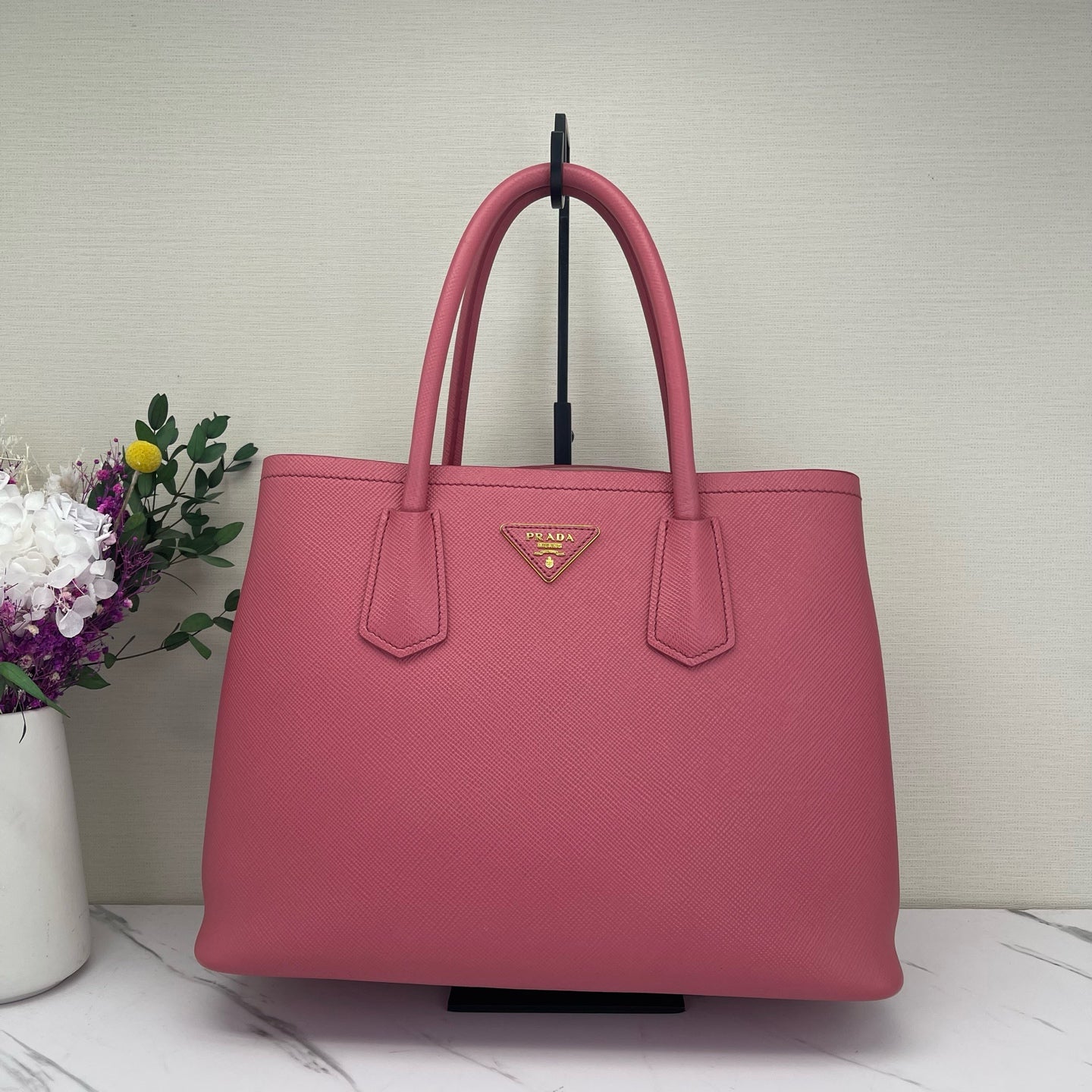 Prada - Double - Leather - Pink - (medium)
