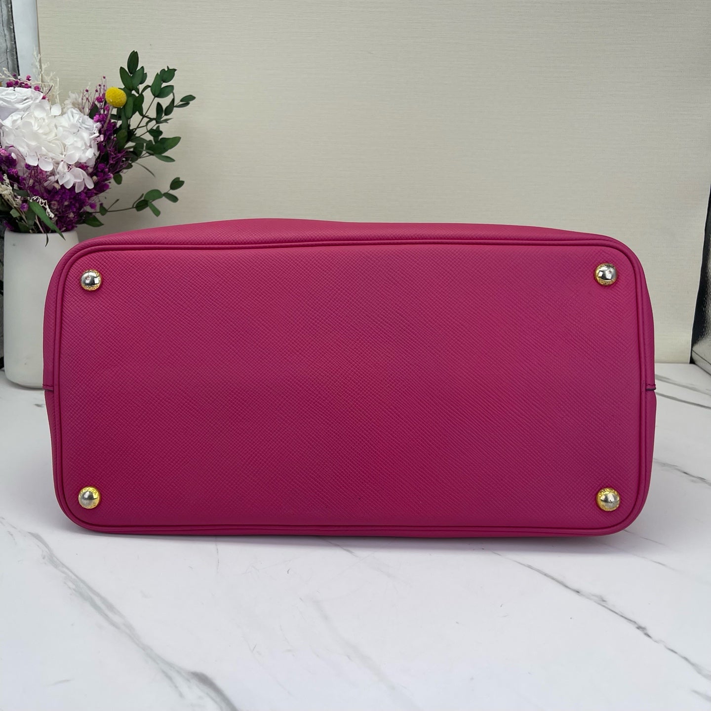 Prada - Double - Leather - Pink - (medium)