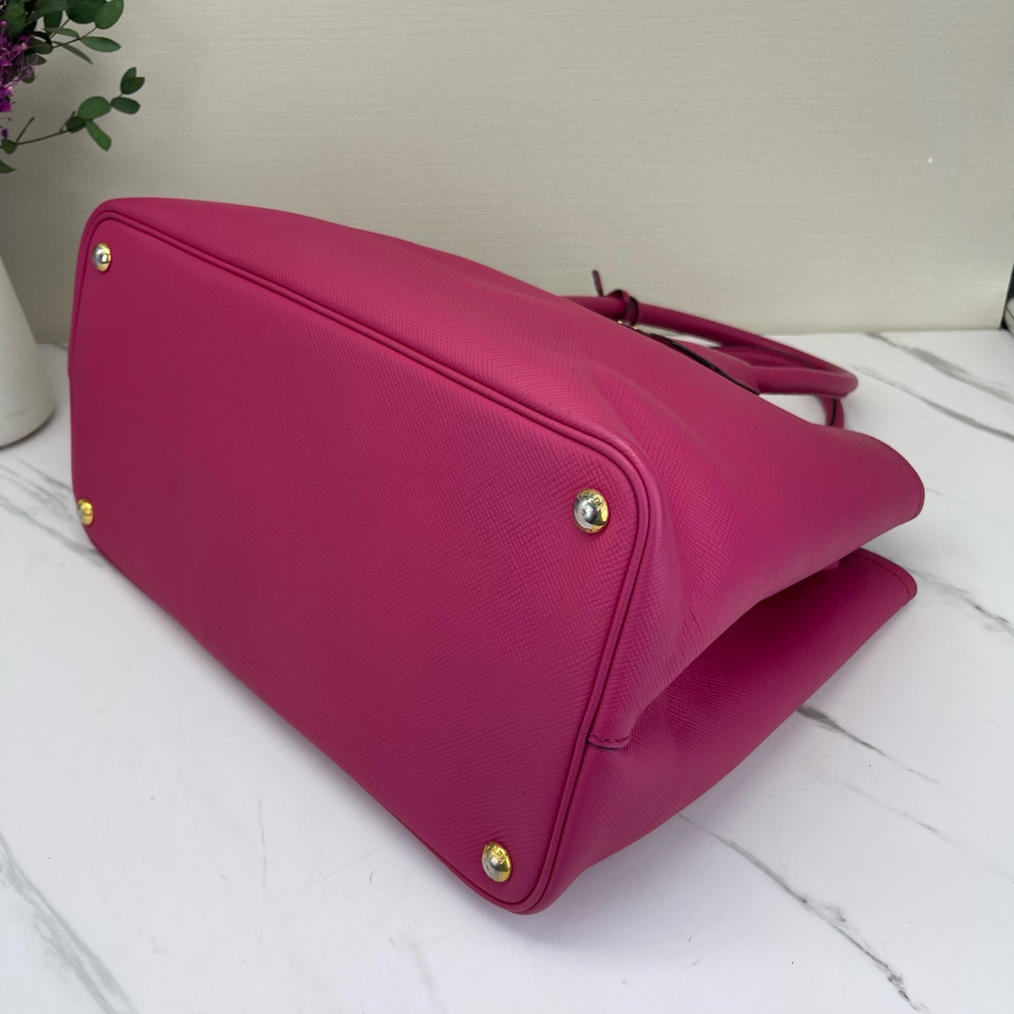 Prada - Double - Leather - Pink - (medium)