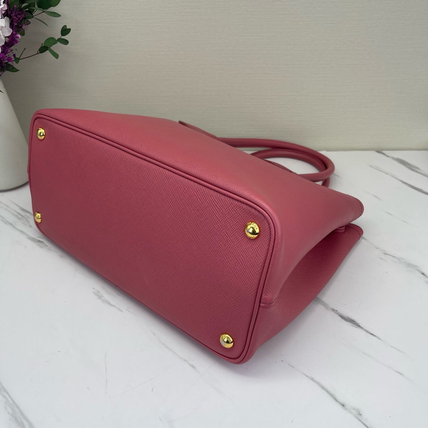 Prada - Double - Leather - Pink - (medium)