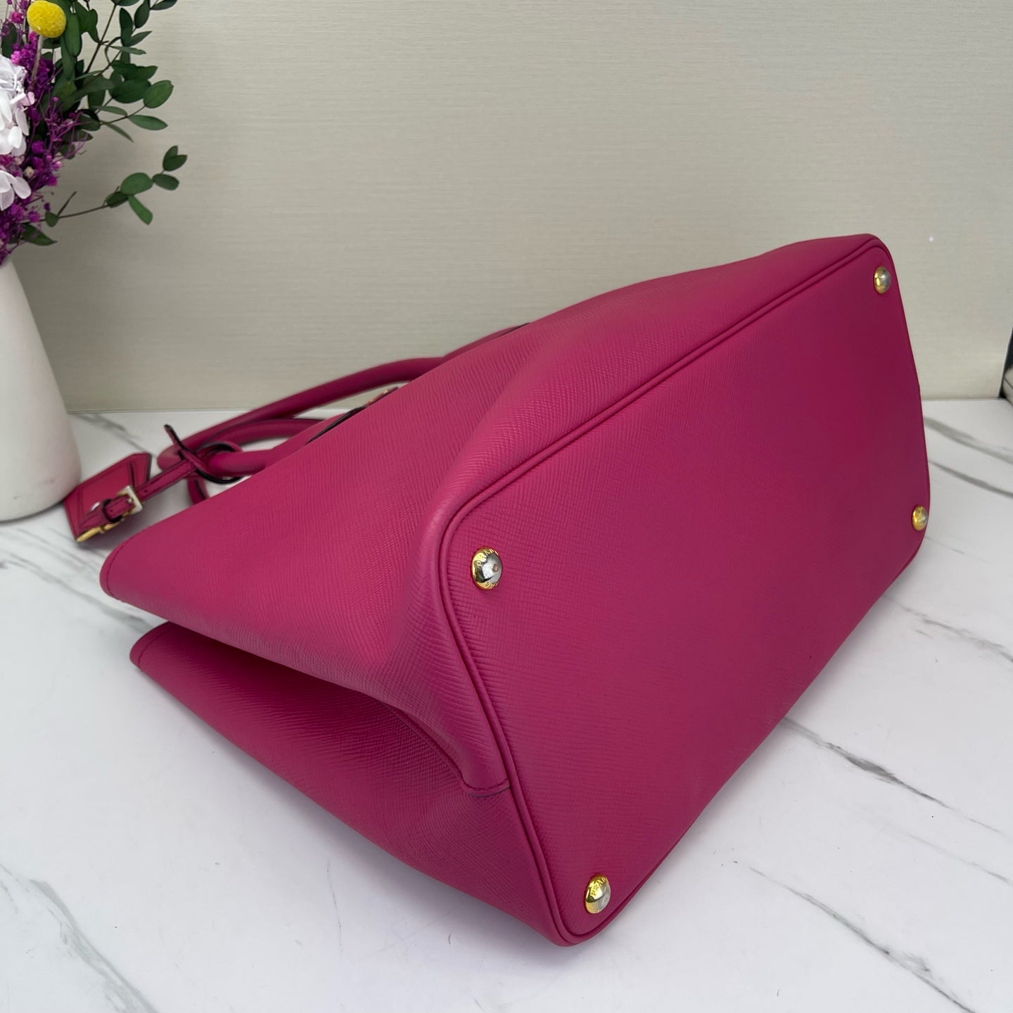 Prada - Double - Leather - Pink - (medium)