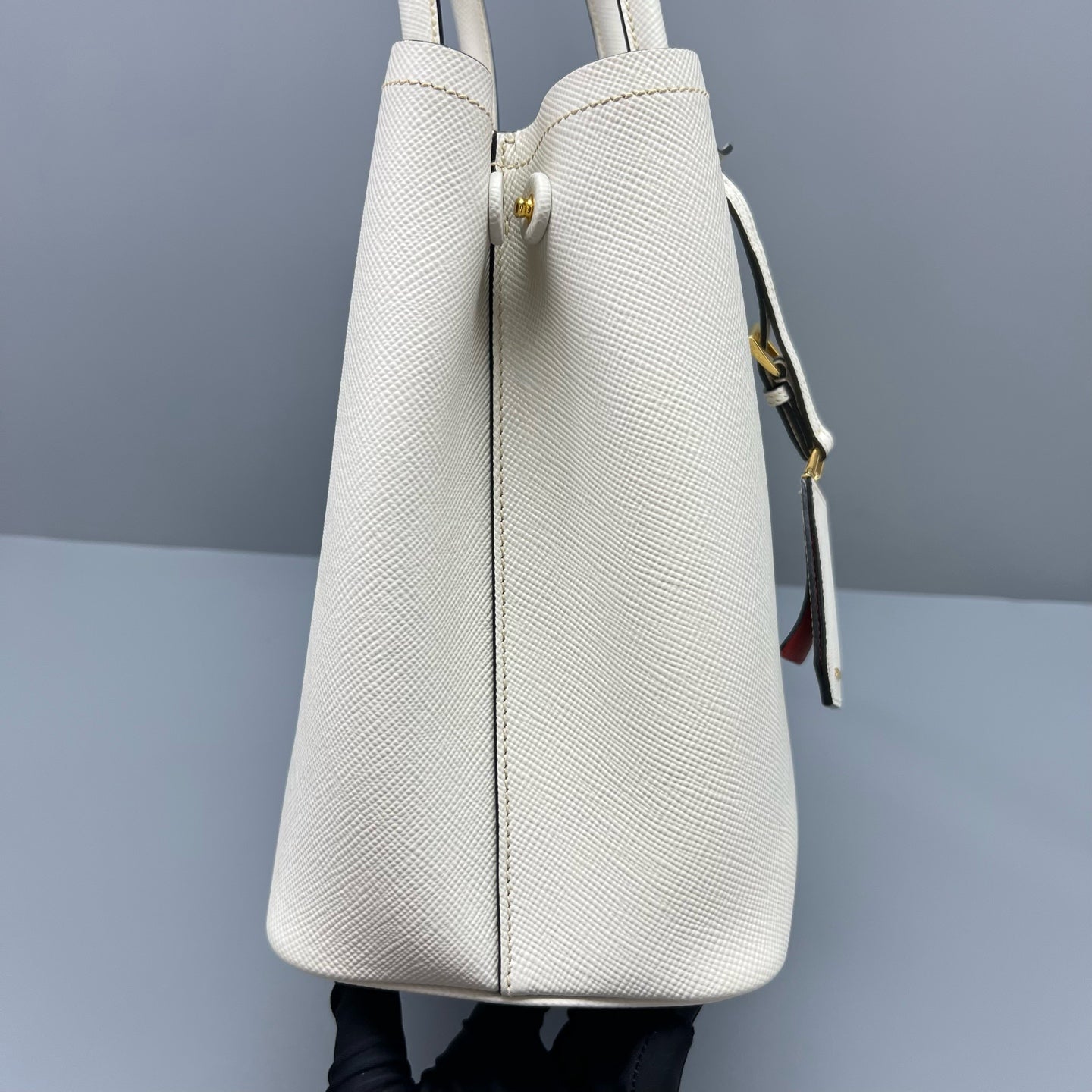 Prada - Double - Leather - White - (medium)