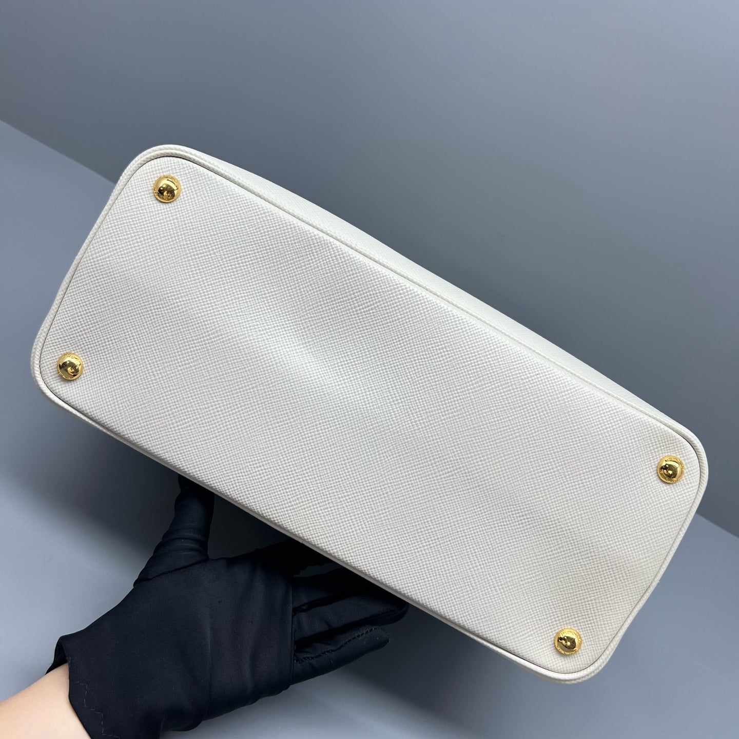 Prada - Double - Leather - White - (medium)