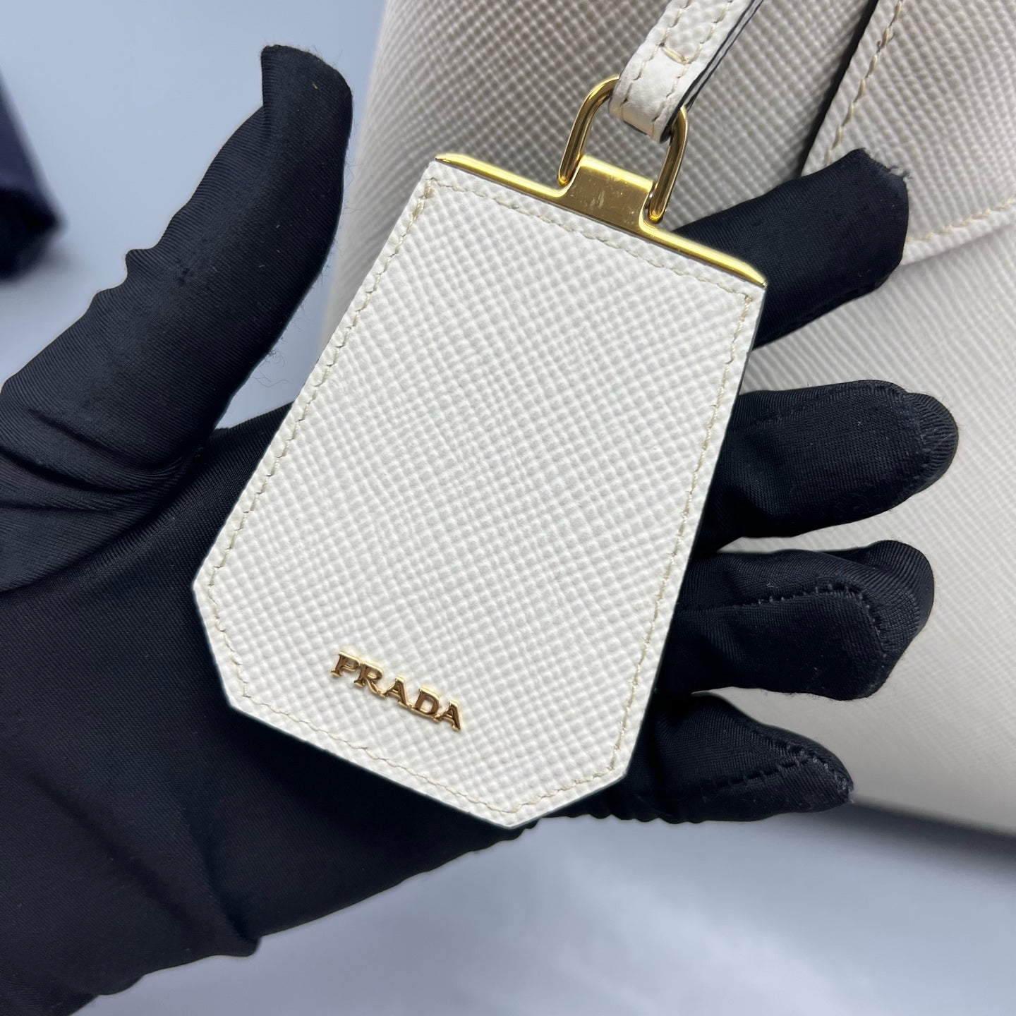 Prada - Double - Leather - White - (medium)